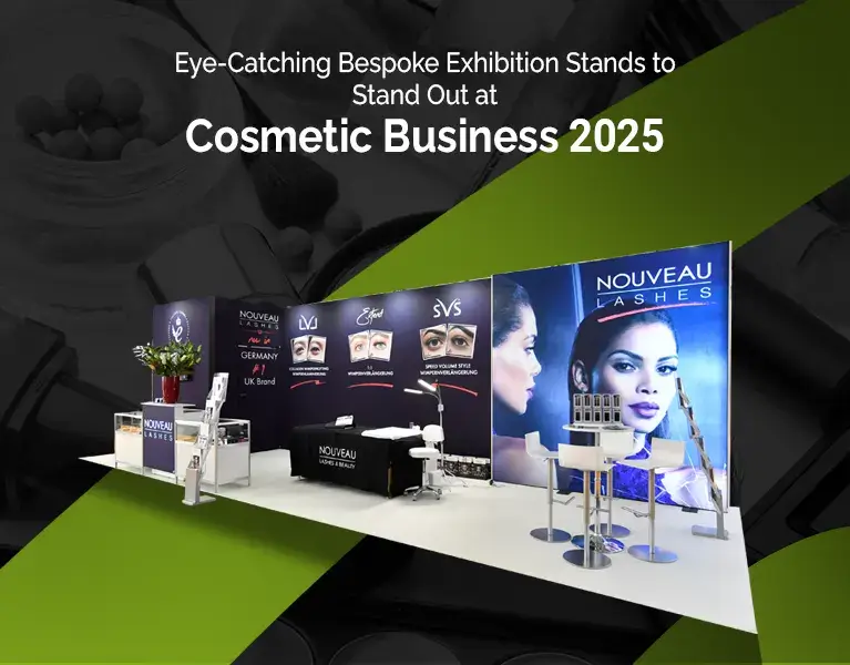 exhibition stand builder for Cosmetic Business 2025