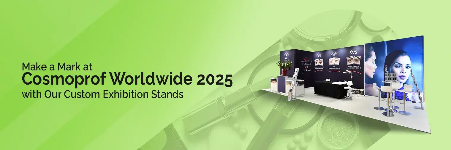 exhibition stand builders for Cosmoprof Worldwide 2025