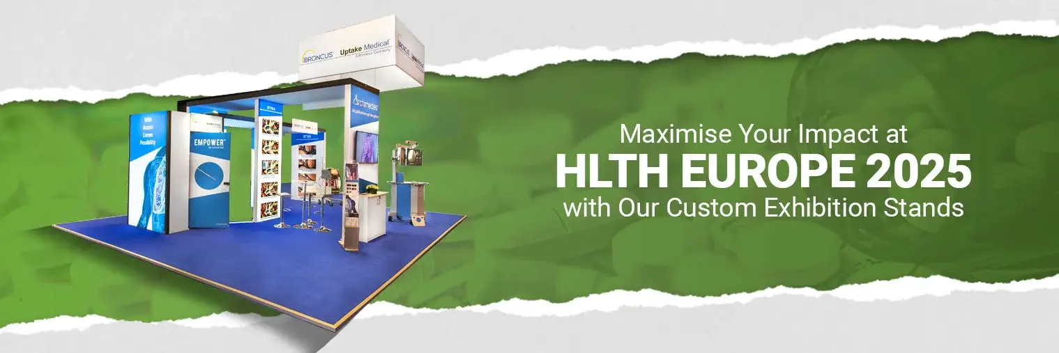 exhibition stand builder for HLTH Europe 2025