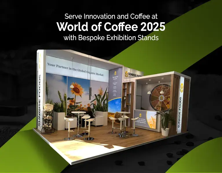 exhibition stand builder for World of Coffee 2025