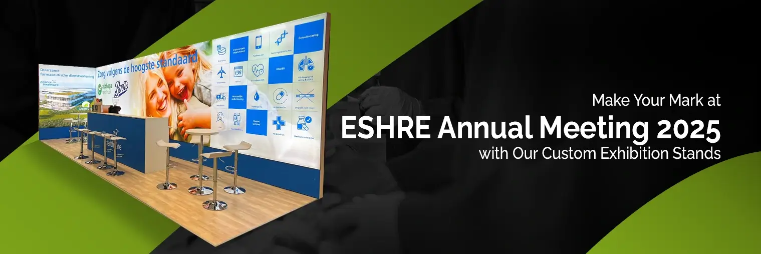 exhibition stand builder for ESHRE Annual Meeting 2025