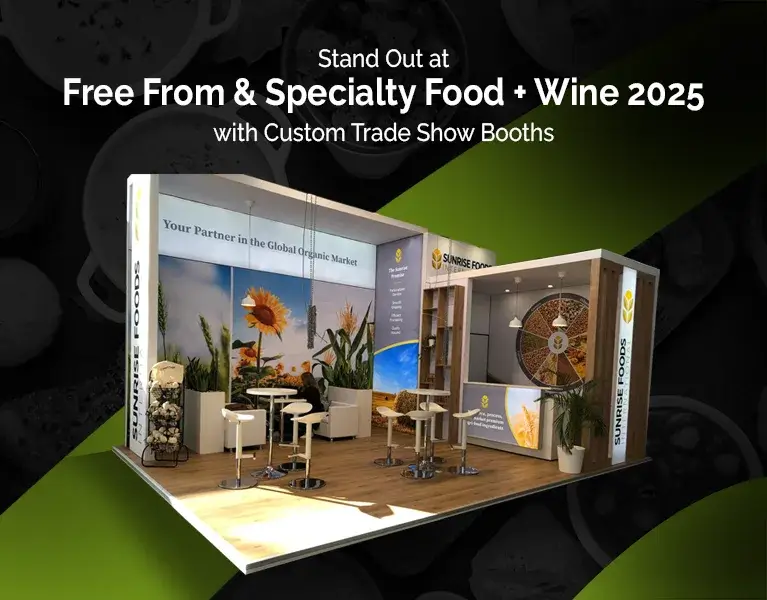 exhibition stand builder for Free From & Specialty Food + Wine 2025