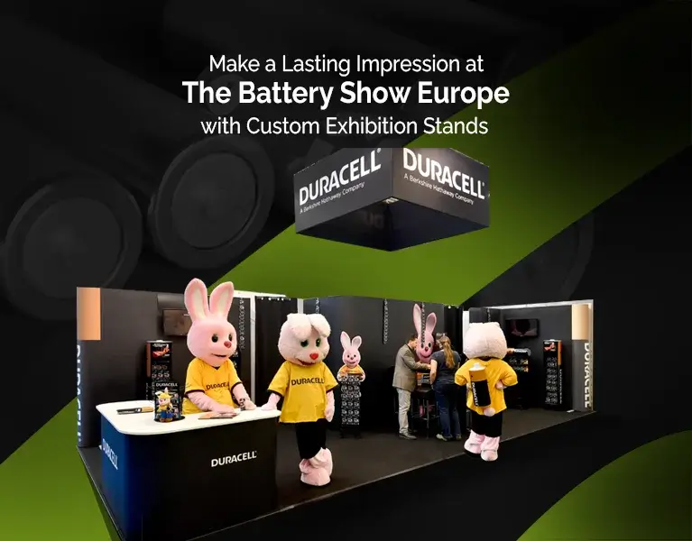 exhibition stand builder for The Battery Show Europe 2025